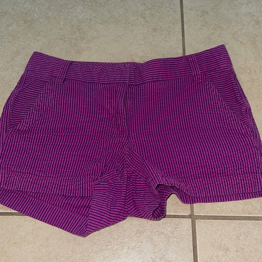J crew Purple shorts! Size zero